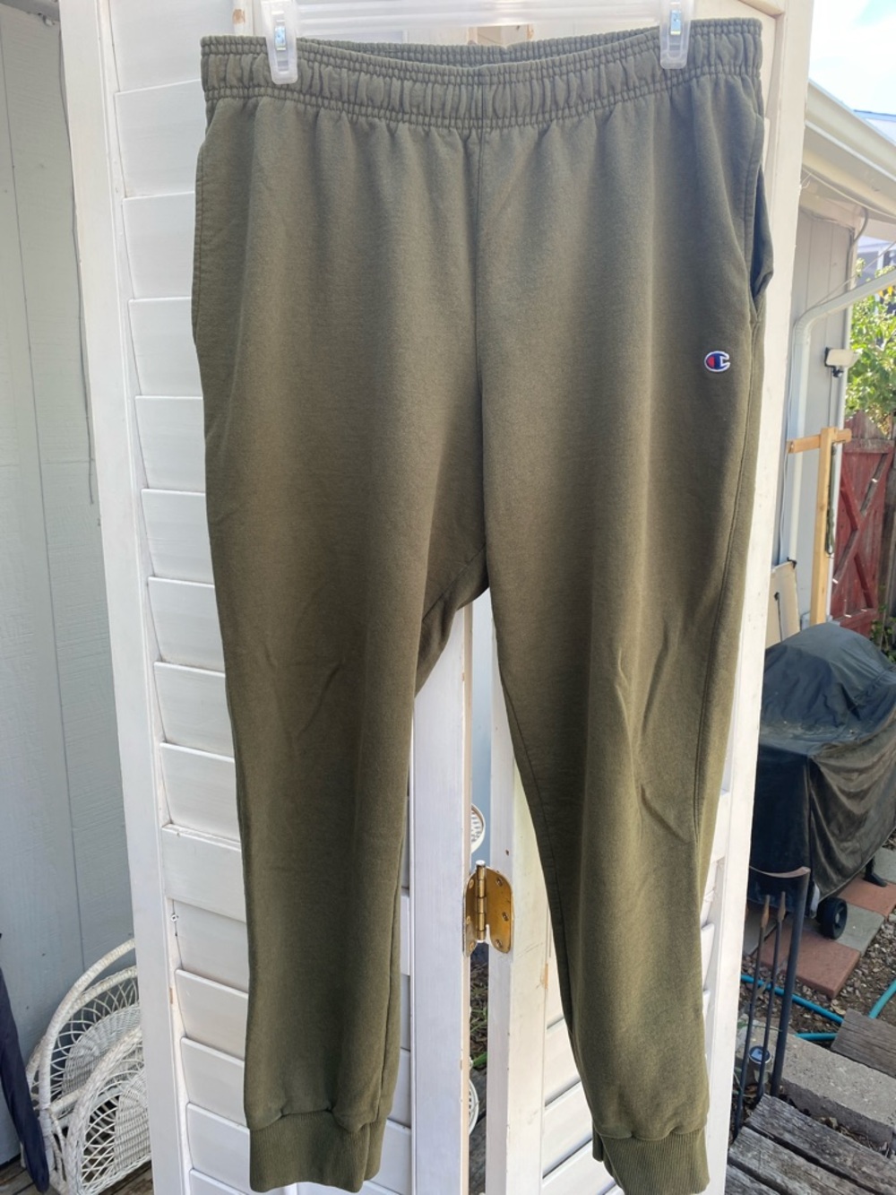 Men’s Champion Olive Green Fleece Joggers Sweatpants